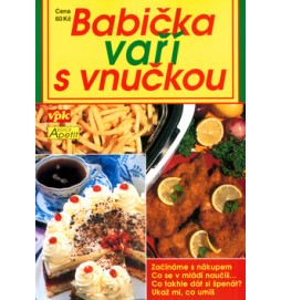 Babička vaří s vnučkou