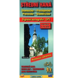 Střední Haná 1:75000  Olomoucko, Prostějovsko, Přerovsko, Kroměřížsko