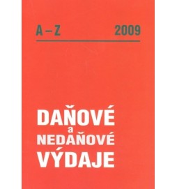 Daňové a nedaňové výdaje A - Z 2009