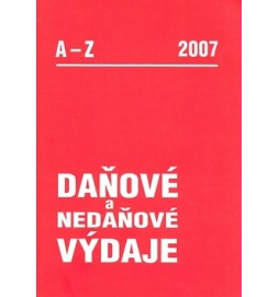 Daňové a nedaňové výdaje 2007 A-Z