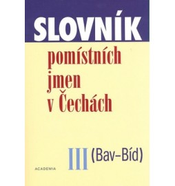 Slovník pomístních jmen v Čechách III