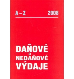 Daňové a nedaňové výdaje A - Z 2008