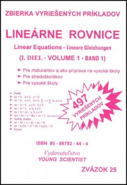Lineárne rovnice I.diel - Marián Olejár; Iveta Olejárová