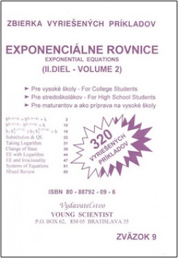 Exponenciálne rovnice 2 - Marián Olejár; Iveta Olejárová