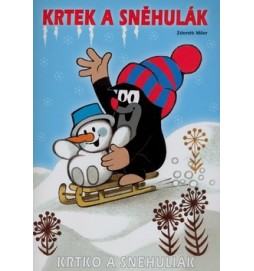 Krtek a sněhulák - omalovánka