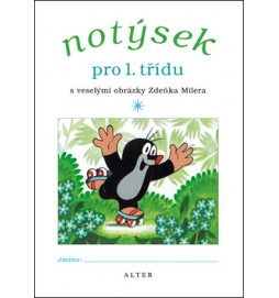 Notýsek pro 1. třídu s veselými obrázky Zdeňka Milera