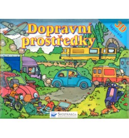 Dopravní prostředky 3D leporeo