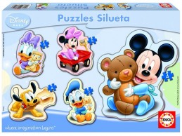 Puzzle pro nejmenší Mickey Mouse, pět motivů, 3,4,5 dílků - Alltoys s.r.o.