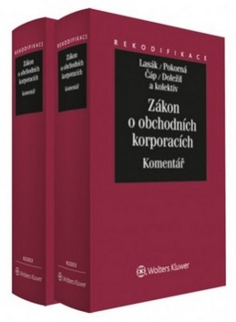 Zákon o obchodních korporacích I.+II. díl :Komentář/komplet - Jan Lasák; Jarmila Pokorná; Zdeněk Čáp; Tomáš Doležil