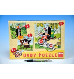 Puzzle Baby Krtek na louce 18x18cm 5 dílků v krabici