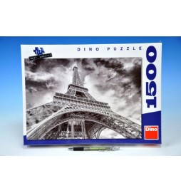 Puzzle Mračna nad Eiffelovkou 84x60cm 1500 dílků v krabici
