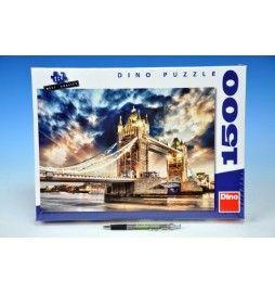 Puzzle Bouře nad Tower Bridge 84x60cm 1500 dílků v krabici