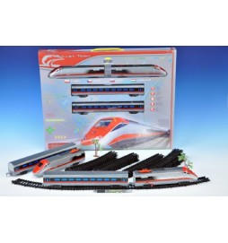 Vlak Bullet Train + dráha 190x121cm plast na baterie se zvukem se světlem v krabici