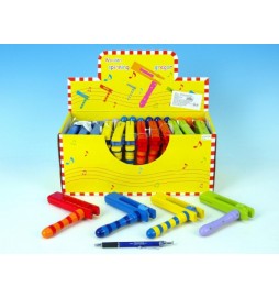 Řehtačka dřevo 12x12.5x3cm, 4 barvy - 1 kus