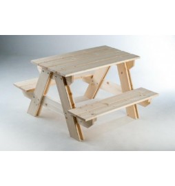 Souprava stolek + lavice dřevo