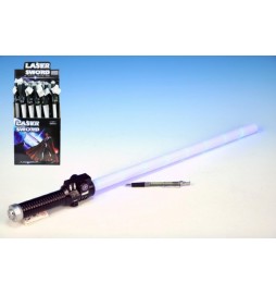Meč laserový plast 68cm na baterie se zvukem se světlem, 2 barvy - 1 kus