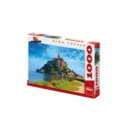 Puzzle Mont Saint Michel 66x47cm 1000dílků v krabici 37x27x5cm