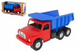 Auto Tatra 148 plast 30cm červeno modrá v krabici - Rock David