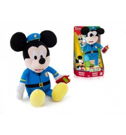 Mickey Mouse plyšový policista 30cm na baterie se zvukem v krabičce 12m+