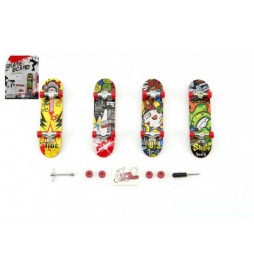 Skateboard prstový plast 10cm s doplňky (1ks na kartě)