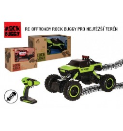 Auto Rock Buggy red scarab RC 2.4GHz 4x4 offroad plast 26cm 1:18 v krabici