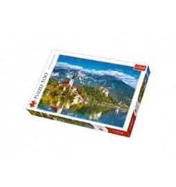Puzzle Bled, Slovinsko 500 dílků 48x34cm v krabici 39,5x26,5x4,5cm
