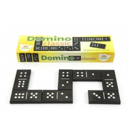 Domino Classic 28ks společenská hra plast v krabičce 21x6x3cm