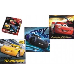 Puzzle 3v1 Auta/Cars 3 Disney 20,50,36 dílků v krabici 28x28x6cm