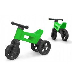 Odrážedlo FUNNY WHEELS 2v1 zelené výška sedadla od 26cm polohovatelné nosnost 50kg 18m+