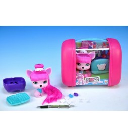 Mazlíček Lady Gigi 11cm VIP PETS s kufříkem a doplňky v krabičce