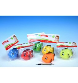 Ryba gumová do vany 10cm, 6 barev, v sáčku od 0 měsíců - 1 kus