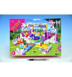 Stavebnice BanBao Koncertní pódium 318ks + 5 figurek v krabici 33x24x6,5cm