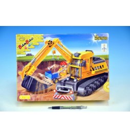 Stavebnice BanBao Bagr 262ks + 2 figurky v krabici 33x24x7cm