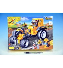 Stavebnice BanBao Auto se sbíječkou na zpětný chod 262ks + 2 figurky v krabici 33x24x6,5cm