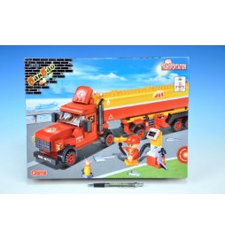 Stavebnice BanBao Tahač americký 438ks + 2 figurky v krabici 37,5x28,5x6cm