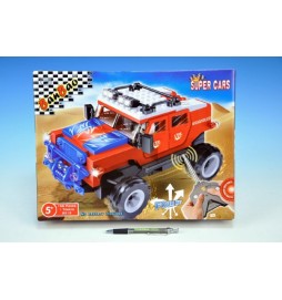Stavebnice BanBao Auto RC 198ks + 1 figurka 27MHz na baterie v krabici 37,5x28,5x6cm