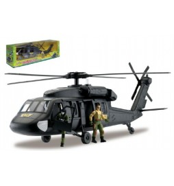 Vrtulník s doplňky  plast v krabici 69x23cm