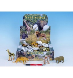 Zvířátka safari/ZOO plast 8-13cm asst 8 druhů