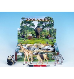 Zvířátka safari/ZOO střední plast 7,5-15cm asst 6 druhů