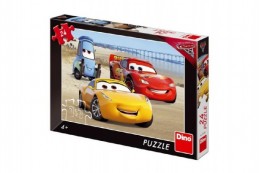 Puzzle Cars/Auta na pláži 24 dílků 26x18 cm v krabici 27x19x3,5cm - Rock David