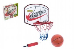 Basketbalový koš + míč s pumpičkou 49,5x41,5x4cm - Rock David