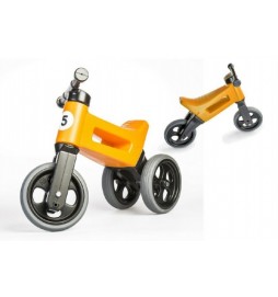 Odrážedlo FUNNY WHEELS NEW SPORT 2v1 oranžové výška sedadla nastavitelná 27/30cm nosnost 50kg 18m+