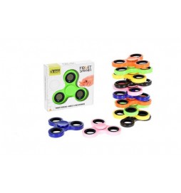 Fidget Spinner kov/plast 7cm v krabičce; 6 druhů - 1 kus