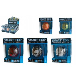 Smart Egg hlavolam bludiště plast 6x5cm asst v krabičce 12ks v boxu