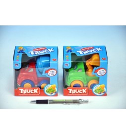 Auto nákladní na setrvačník plast 8cm, 4 druhy (1ks v krabičce)