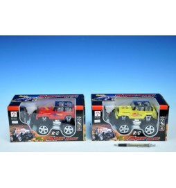 Auto RC Jeep 18cm 27MHz na vysílačku plná funkce 2 barvy v krabičce - 1 kus