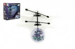 Vrtulníková koule plast 13x11cm s USB kabelem na nabíjení v krabičce - Rock David