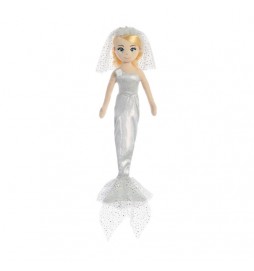 Látková Mořská panna Třpitivá nevěsta 46 cm