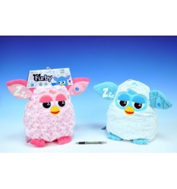 Furby/taška na pyžamo plyš 30x26cm svítící ve tmě se zvukem, 2 barvy - 1 kus