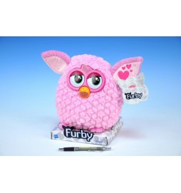 Furby plyš 20cm světle růžový na podstavci od 10 měsíců